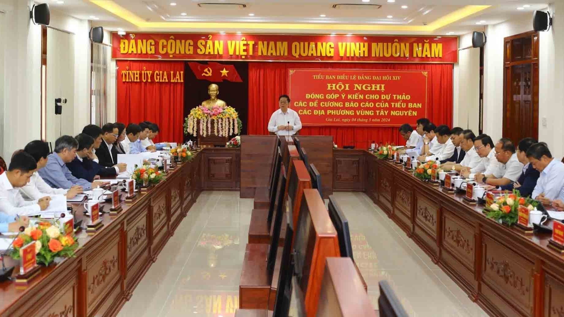 Lấy ý kiến các địa phương Tây Nguyên về văn kiện Đại hội lần thứ XIV của Đảng