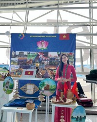 Hoa hậu Đỗ Thị Hà là thành viên đoàn đại biểu Việt Nam dự Liên hoan Thanh niên thế giới 2024