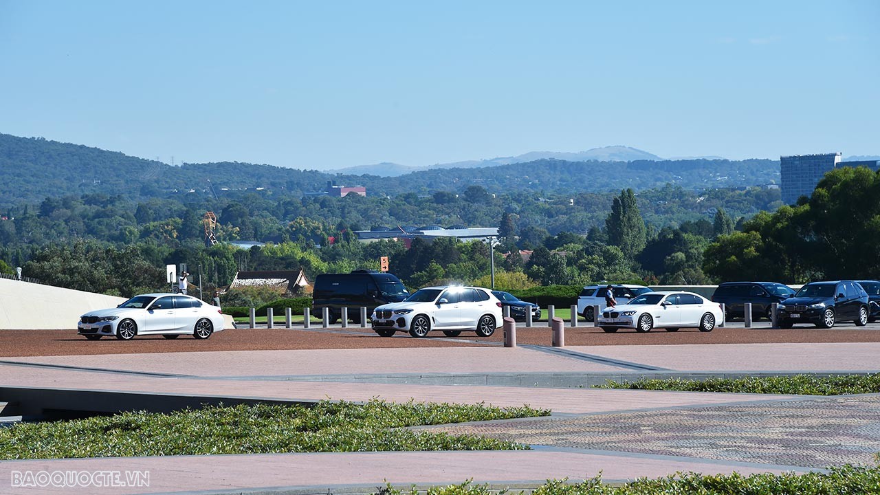 Thủ tướng Phạm Minh Chính và Phu nhân dự lễ đón chính thức do Thủ tướng Australia Anthony Albanese và Phu nhân chủ trì