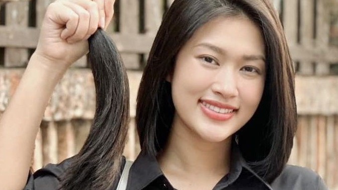 Hoa hậu Đoàn Thiên Ân hiến tóc và hoạt động thiện nguyện dịp 8/3