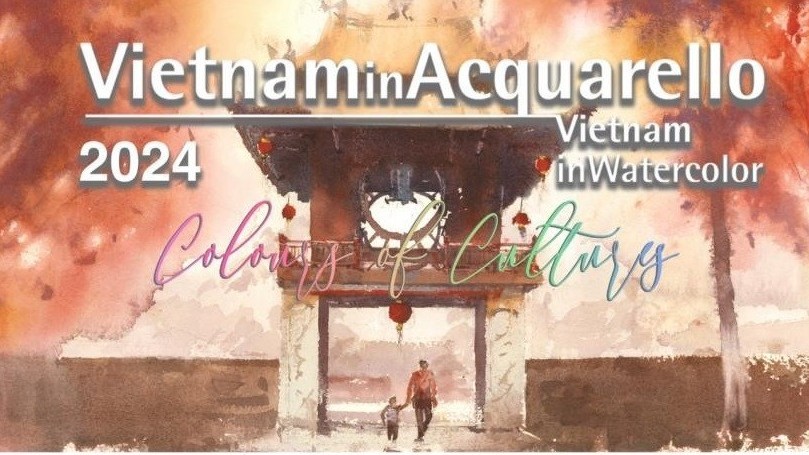 Triển lãm tranh màu nước quốc tế tại Văn Miếu-Quốc Tử Giám, Hà Nội