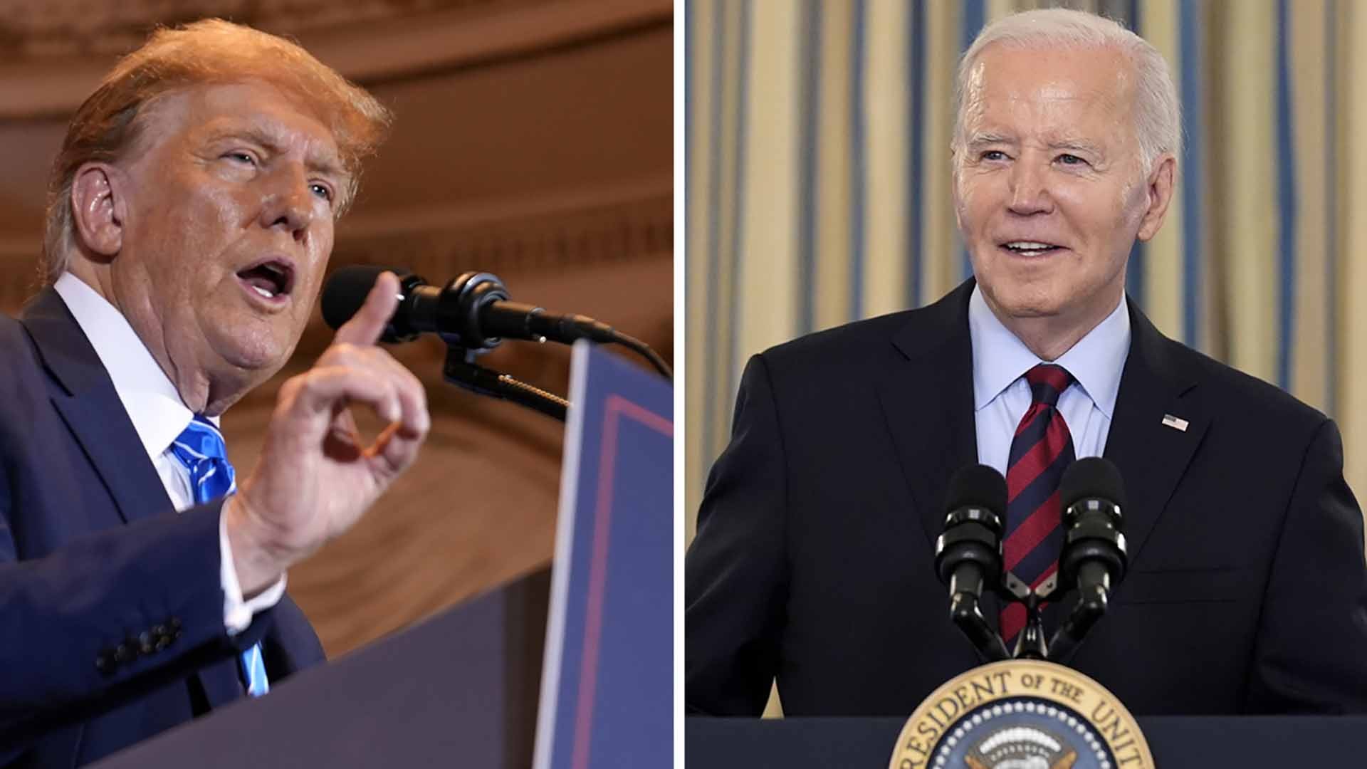 Đương kim Tổng thống Joe Biden và người tiền nhiệm Donal Trump giành thắng lợi áp đảo trong ngày Siêu thứ Ba. (Nguồn: abc7.com) Đương kim Tổng thống Joe Biden và người tiền nhiệm Donal Trump giành thắng lợi áp đảo trong ngày Siêu thứ Ba. (Nguồn: abc7.com)