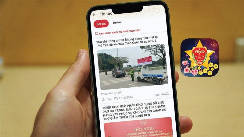 Đọc báo xem tin tức công an, pháp luật trên VNeID