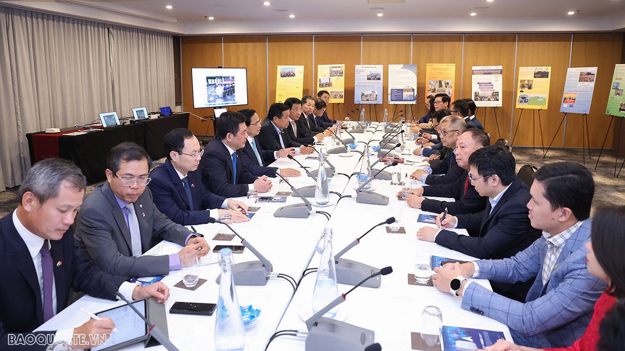 Ngày 9/3, tại Canberra, Australia, Thủ tướng Phạm Minh Chính tiếp Hội tri thức và chuyên gia Việt Nam-Australia (VASEA)