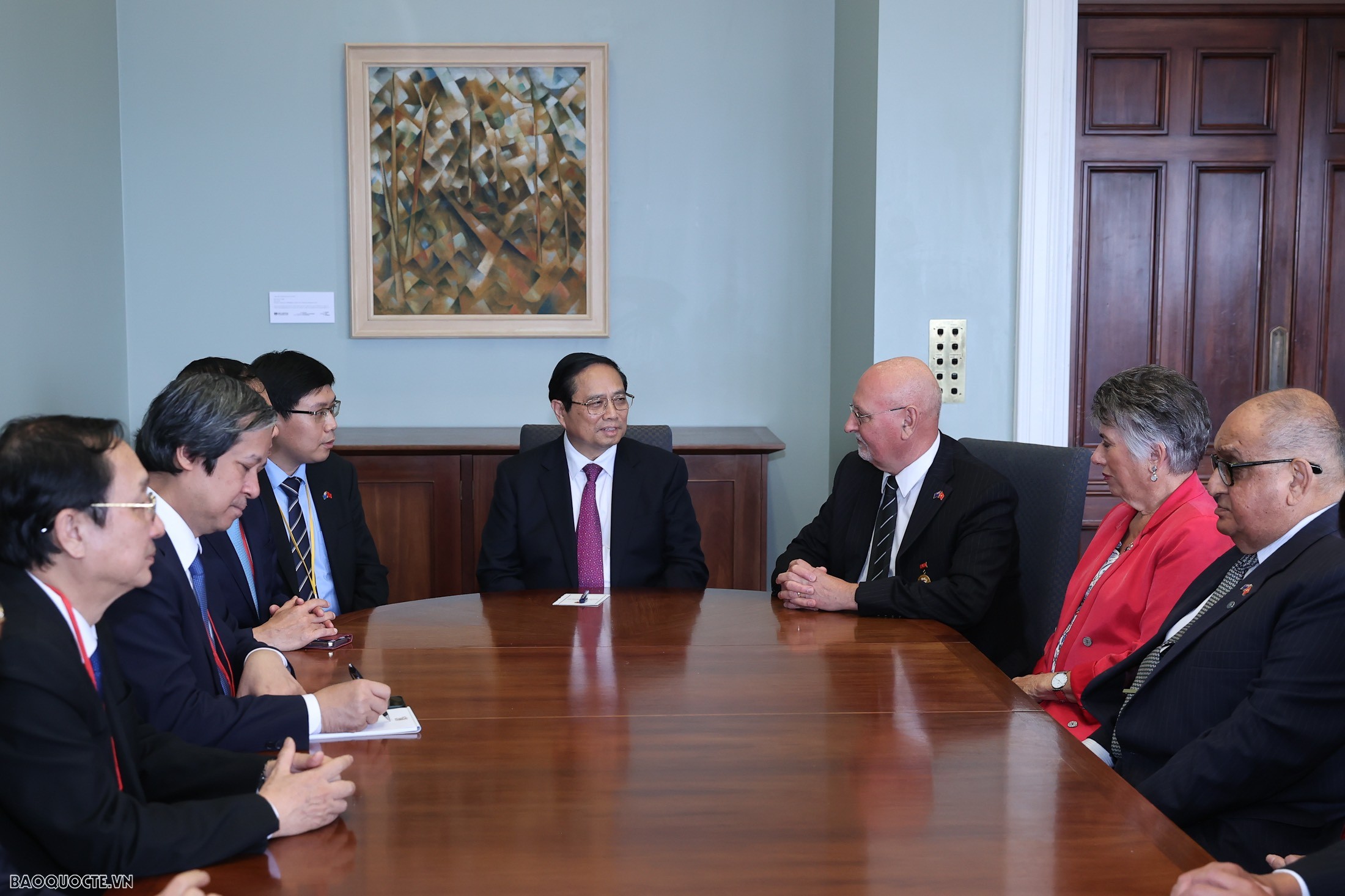 Thủ tướng tiếp Chủ tịch Hội Hữu nghị New Zealand Việt Nam