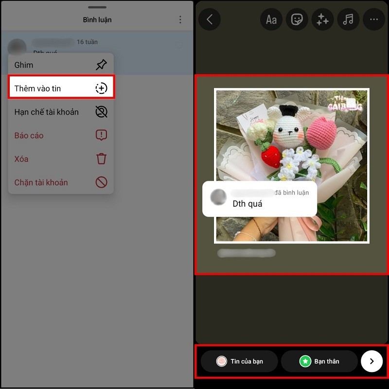 Cách chia sẻ bình luận lên story Instagram chỉ với vài bước đơn giản