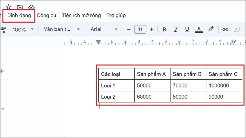 Cách chỉnh sửa bảng trên Google Docs đơn giản mà có thể bạn chưa biết Cách chỉnh sửa bảng trên Google Docs đơn giản mà có thể bạn chưa biết