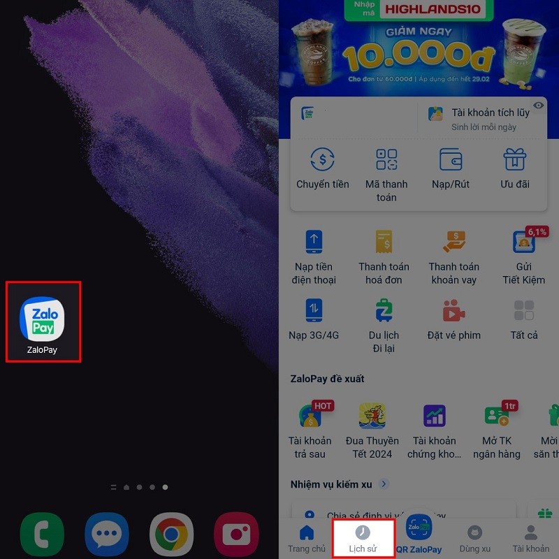 Cách xem lịch sử giao dịch ví ZaloPay siêu đơn giản