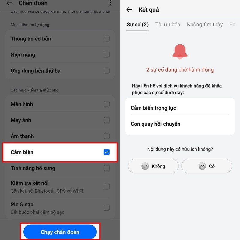 Cách kiểm tra cảm biến trên điện thoại OPPO siêu đơn giản
