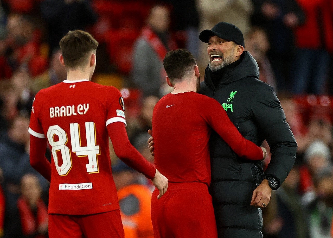 Europa League: Hình ảnh trận đấu các cầu thủ Liverpool ghi 6 bàn thắng vào lưới Sparta Prague