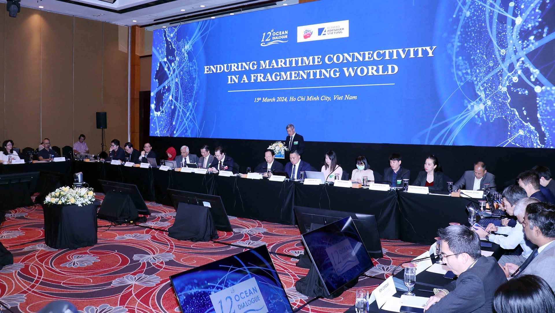 Toàn cảnh Đối thoại Biển lần thứ 12. (Nguồn: TTXVN) Toàn cảnh Đối thoại Biển lần thứ 12. (Nguồn: TTXVN)