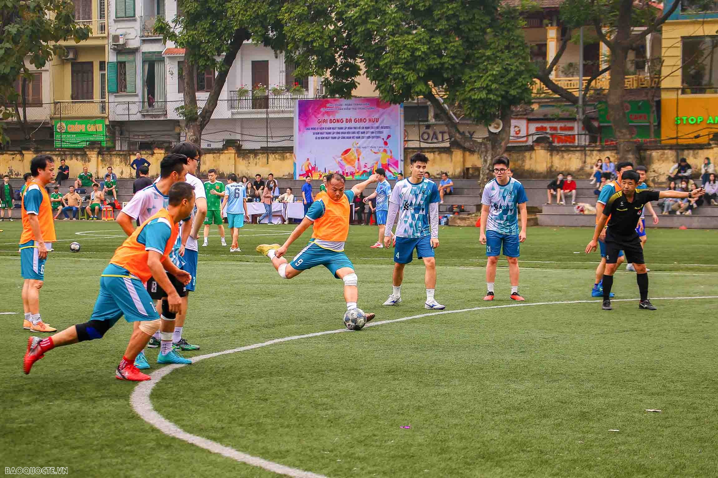 Thanh niên Ngoại giao tham gia Giải bóng đá giao hữu của Uỷ ban kiểm tra trung ương