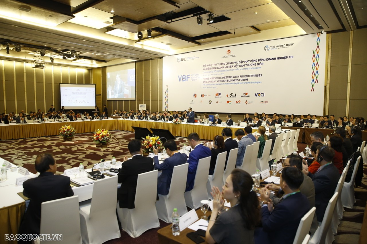 VBF 2024: Doanh nghiệp FDI phải đóng vai trò tiên phong, dẫn dắt trong chiến lược tăng trưởng xanh VBF 2024: Doanh nghiệp FDI phải đóng vai trò tiên phong, dẫn dắt trong chiến lược tăng trưởng xanh