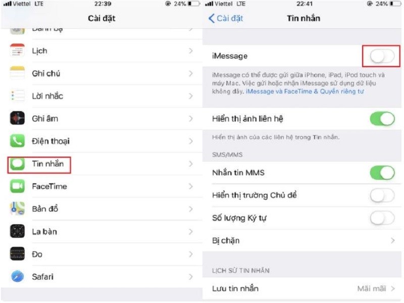 Cách khắc phục lỗi iMessage bị đăng xuất đơn giản nhất Cách khắc phục lỗi iMessage bị đăng xuất đơn giản nhất