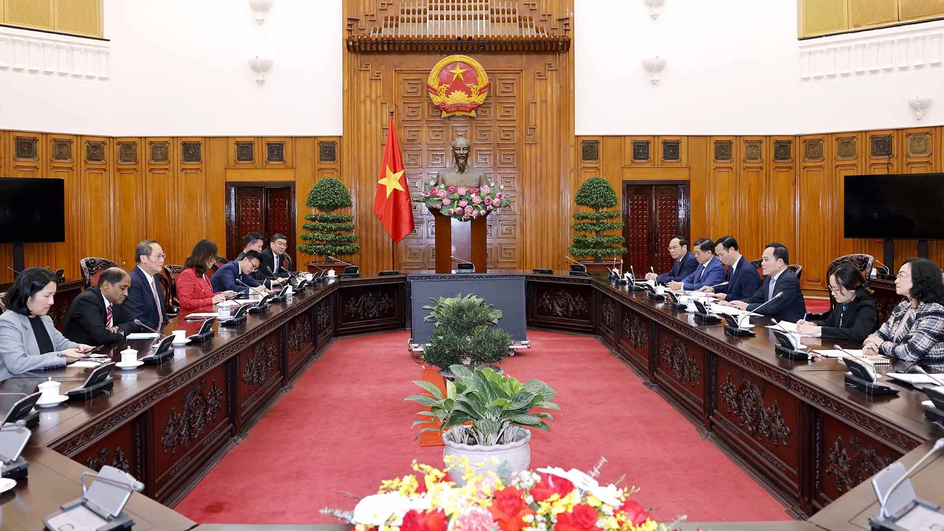 Quang cảnh cuộc làm việc. (Nguồn: TTXVN) Quang cảnh cuộc làm việc. (Nguồn: TTXVN)