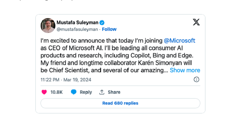 Microsoft thành lập bộ phận chuyên trách về AI