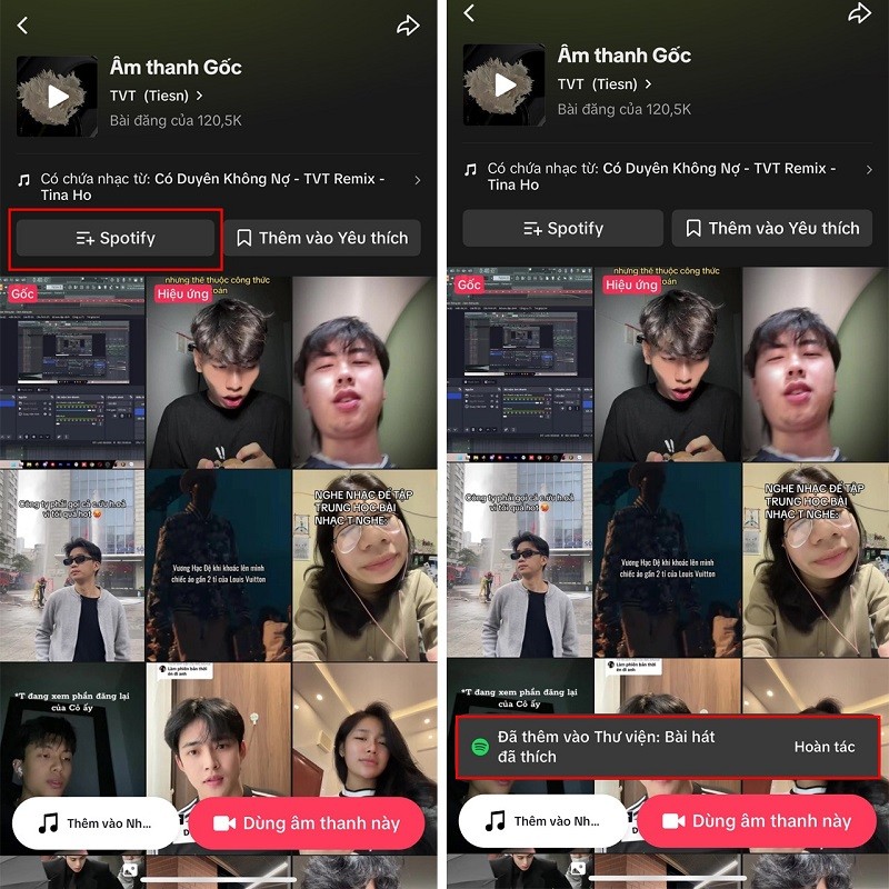 Cách lưu bài hát TikTok vào Spotify giúp bạn nghe nhạc thỏa mái hơn