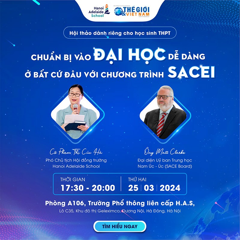 Hanoi Adelaide School đồng hành cùng phụ huynh trong hành trình tìm kiếm môi trường THPT