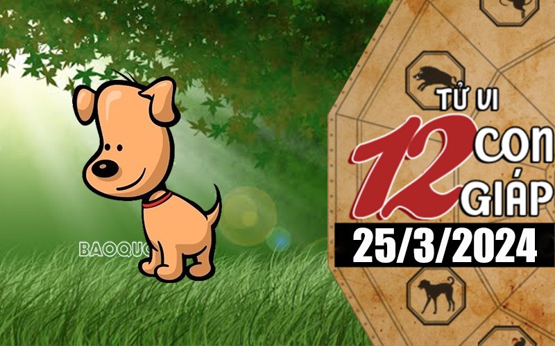 Tử vi hôm nay, xem tử vi 12 con giáp hôm nay ngày 25/3/2024: Tuổi Tuất công việc may mắn, thuận lợi