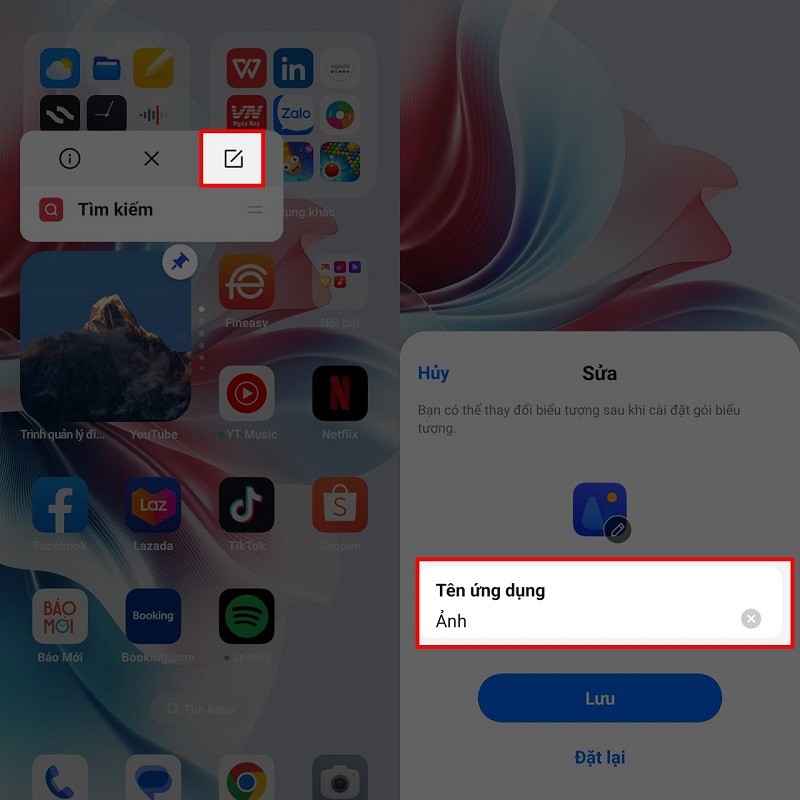 Cách sửa tên ứng dụng trên điện thoại OPPO theo sở thích cực đơn giản