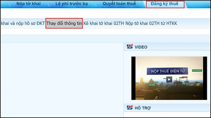 Cách thay đổi thông tin đăng ký thuế từ CMND sang CCCD ngay tại nhà