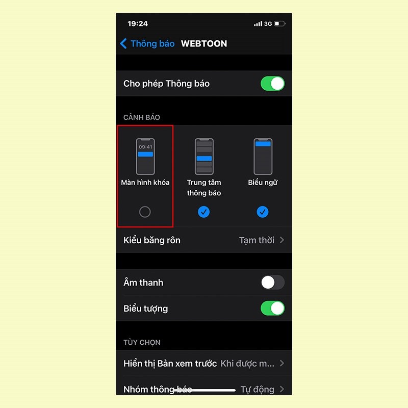 Hướng dẫn cách tắt màn hình iPhone bật sáng khi có thông báo