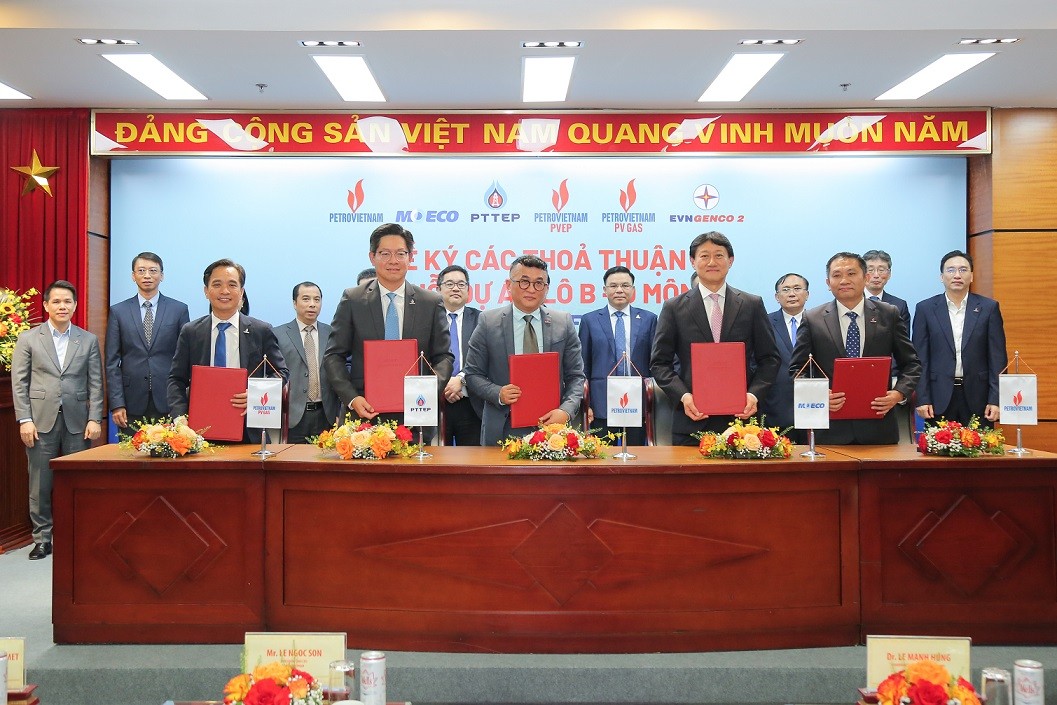 PetroVietnam và các đối tác ký kết các thỏa thuận thương mại cho chuỗi dự án khí điện Lô B – Ô Môn