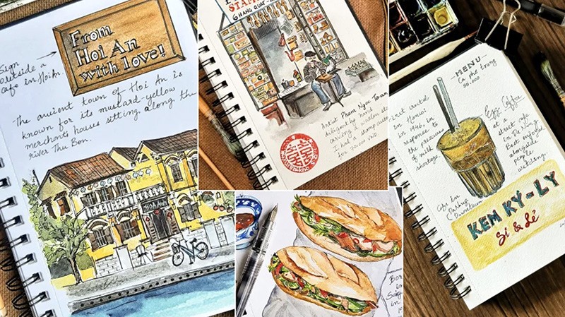 Một Việt Nam ấn tượng qua những bức ký hoạ của nhà văn nước ngoài