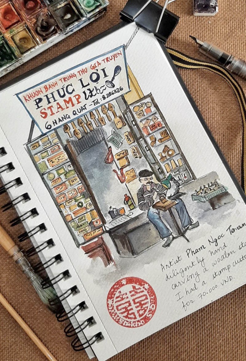 Một Việt Nam ấn tượng qua những bức ký hoạ của nhà văn nước ngoài