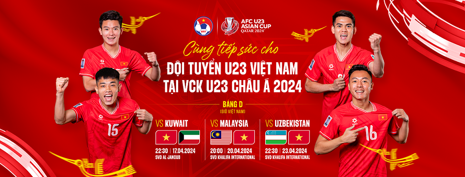 Danh sách 28 cầu thủ U23 Việt Nam dự vòng chung kết U23 châu Á 2024