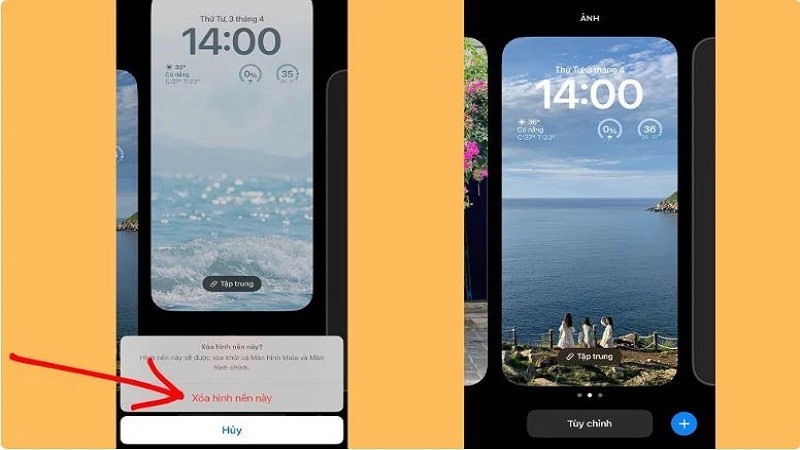 Xóa hình nền iPhone cực nhanh với vài thao tác đơn giản Xóa hình nền iPhone cực nhanh với vài thao tác đơn giản