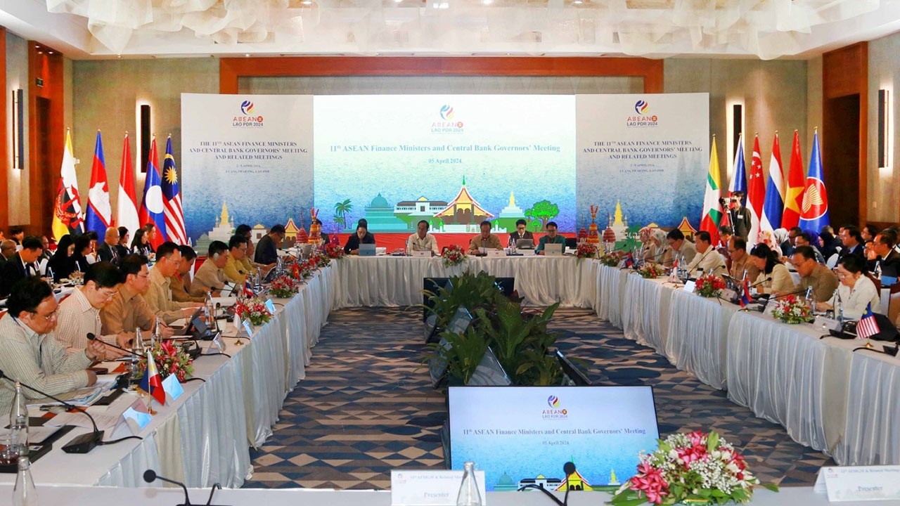 Toàn cảnh Hội nghị Bộ trưởng Tài chính và Thống đốc Ngân hàng Trung ương ASEAN (AFMGM) lần thứ 11. (Nguồn: Bộ Tài chính)