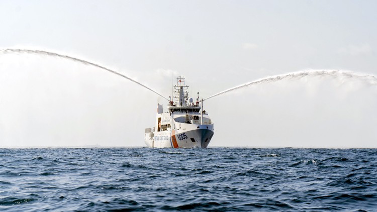 Luyện tập ứng phó sự cố môi trường trên biển Luyện tập ứng phó sự cố môi trường trên biển