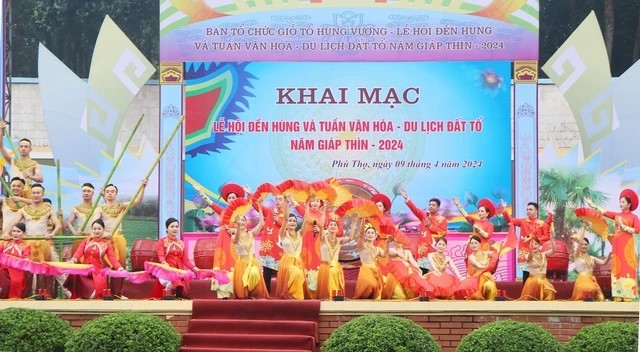Phú Thọ chào đón du khách đến với Lễ hội Đền Hùng và Tuần Văn hóa - Du lịch đất Tổ năm 2024 Phú Thọ chào đón du khách đến với Lễ hội Đền Hùng và Tuần Văn hóa - Du lịch đất Tổ năm 2024