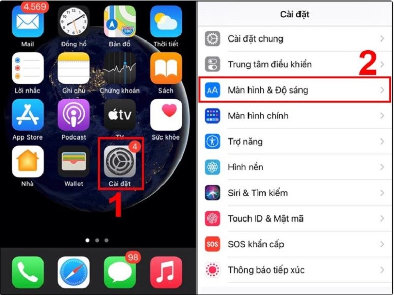 Hướng dẫn cách bật chế độ tối iPhone nhanh chóng, đơn giản