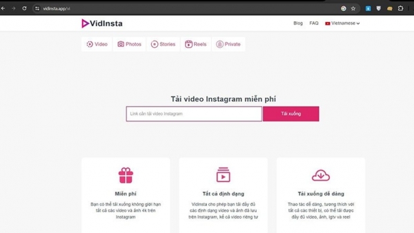 Dễ dàng download video Instagram chất lượng cao với ứng dụng VidInsta