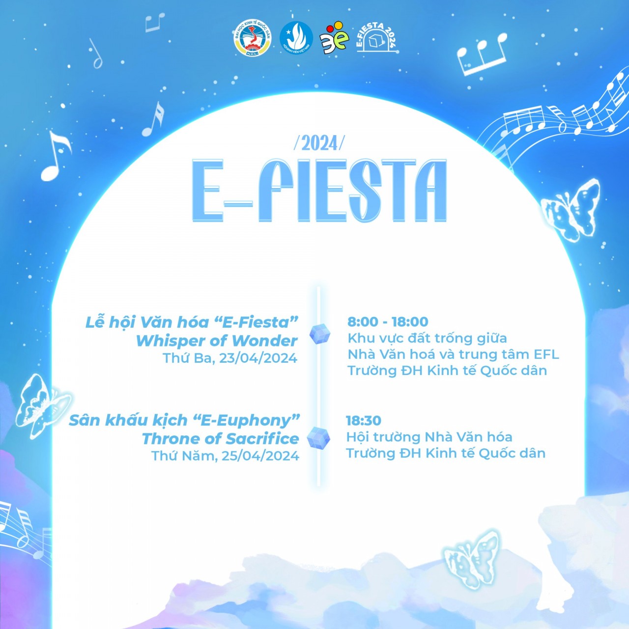 Đại học Kinh tế quốc dân tổ chức Lễ hội văn hóa E-Fiesta 2024 Đại học Kinh tế quốc dân tổ chức Lễ hội văn hóa E-Fiesta 2024