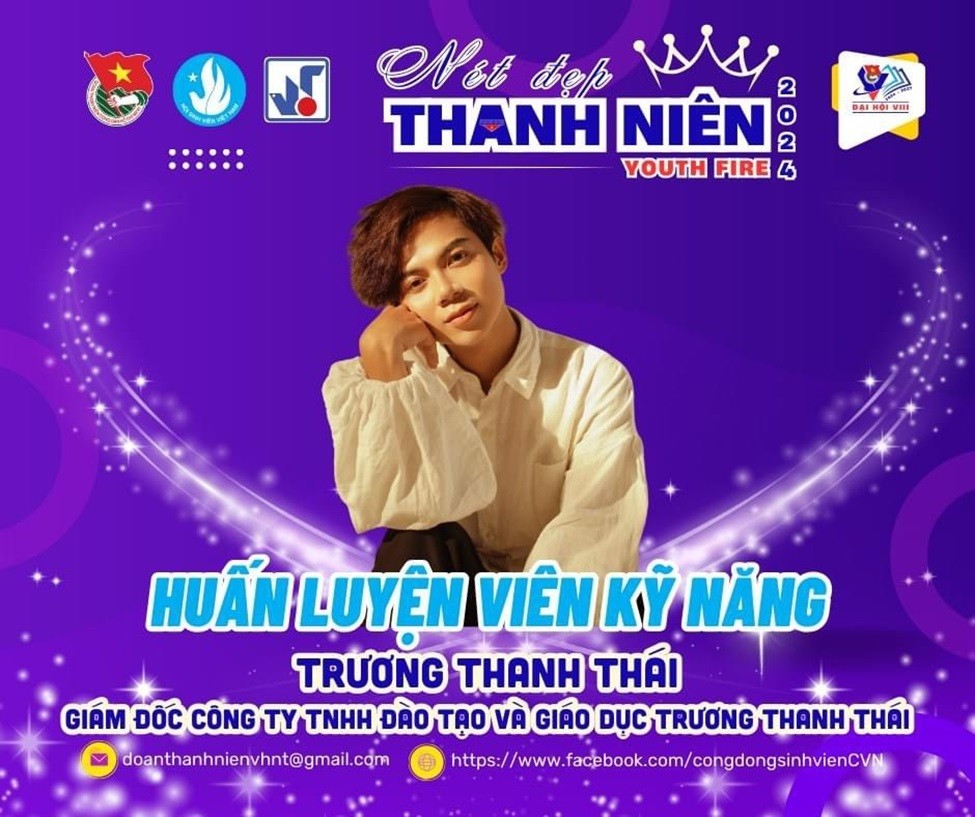 MC Trương Thanh Thái làm huấn luyện viên cuộc thi 'Nét đẹp Thanh niên 2024' MC Trương Thanh Thái làm huấn luyện viên cuộc thi 'Nét đẹp Thanh niên 2024'