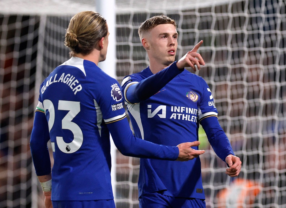 Ghi thêm 4 bàn thắng cho Chelsea, Cole Palmer vươn lên đầu Vua phá lưới Ngoại hạng Anh