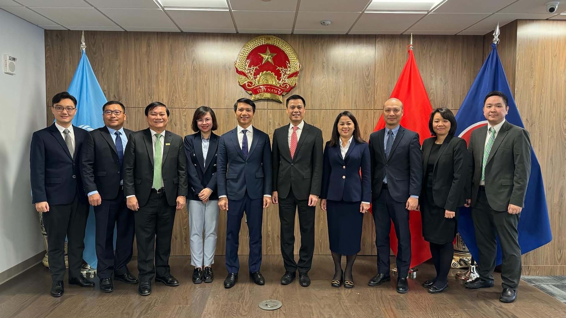 Đại sứ Việt Nam tại Liên hợp quốc làm việc với Bí thư thường trực Trung ương Đoàn TNCS Hồ Chí Minh