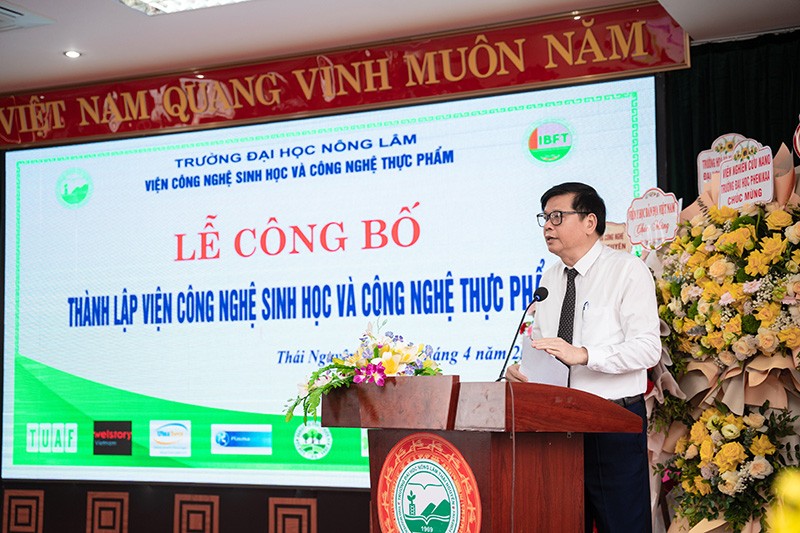 Lễ công bố thành lập Viện Công nghệ Sinh học và Công nghệ Thực phẩm, trường Đại học Nông Lâm, Đại học Thái Nguyên