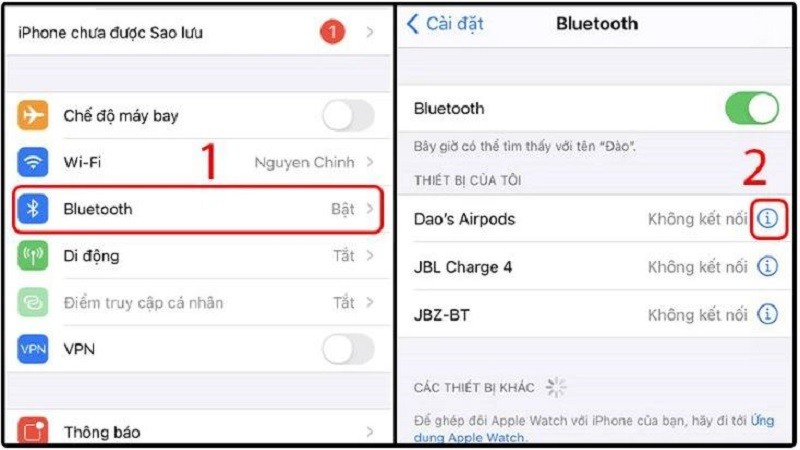 Mách bạn cách khắc phục lỗi AirPods không kết nối được với iPhone