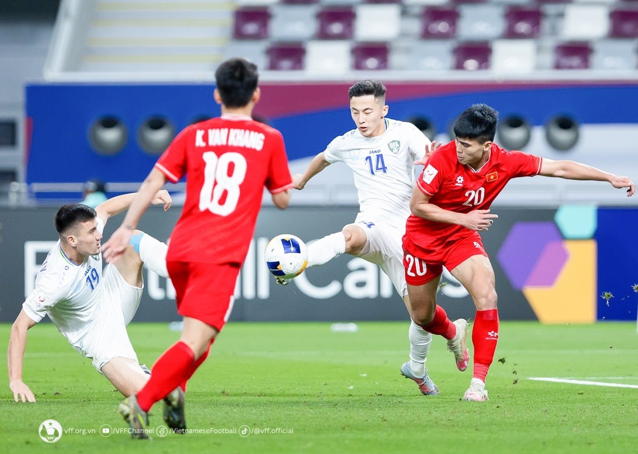 Hình ảnh trận đấu U23 Việt Nam và U23 Uzbekistan tại vòng bảng giải U23 châu Á 2024. (Nguồn: VFF) Hình ảnh trận đấu U23 Việt Nam và U23 Uzbekistan tại vòng bảng giải U23 châu Á 2024. (Nguồn: VFF)
