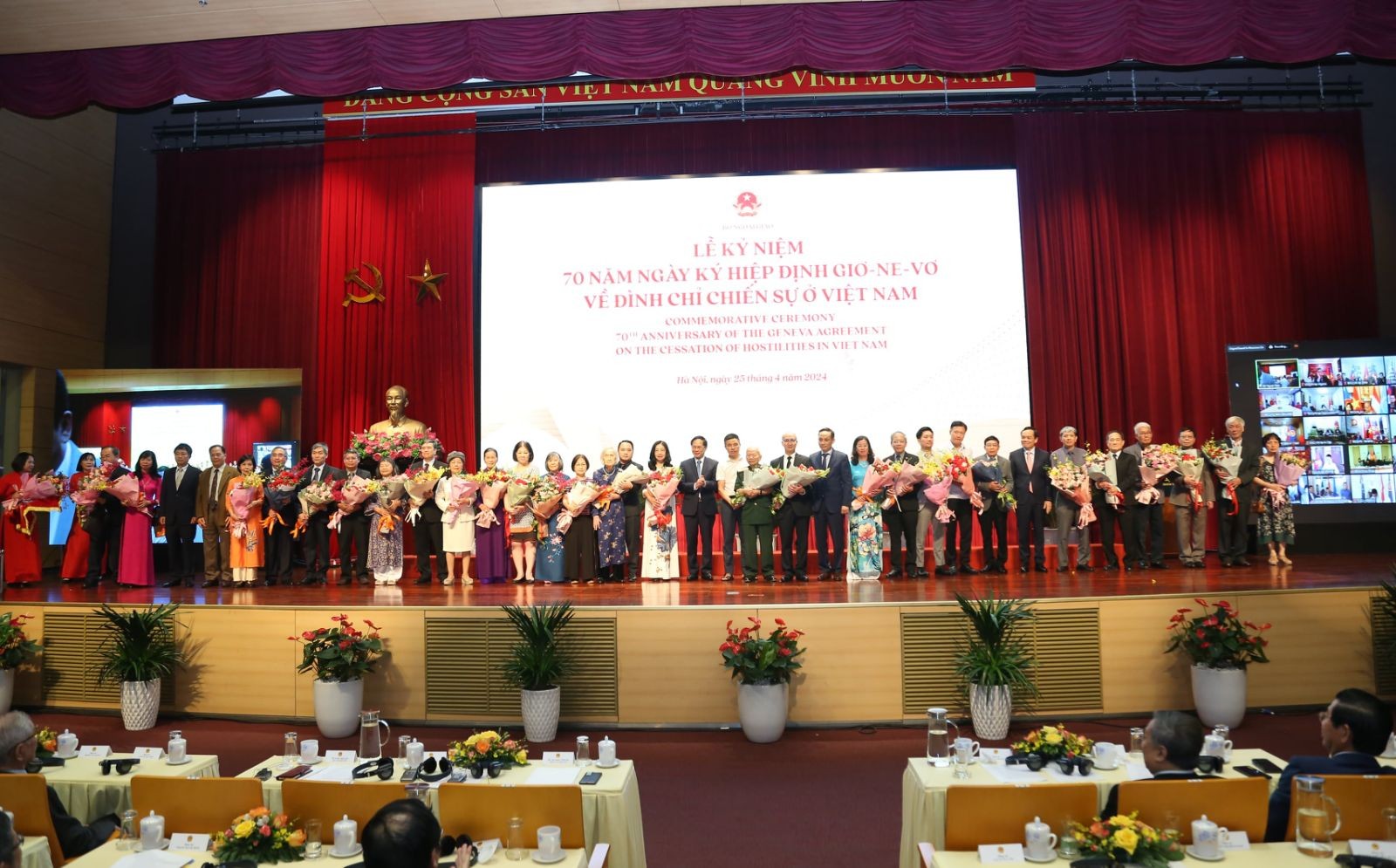 Bộ Ngoại giao long trọng tổ chức Lễ kỷ niệm 70 năm ngày ký Hiệp định Geneva Bộ Ngoại giao long trọng tổ chức Lễ kỷ niệm 70 năm ngày ký Hiệp định Geneva