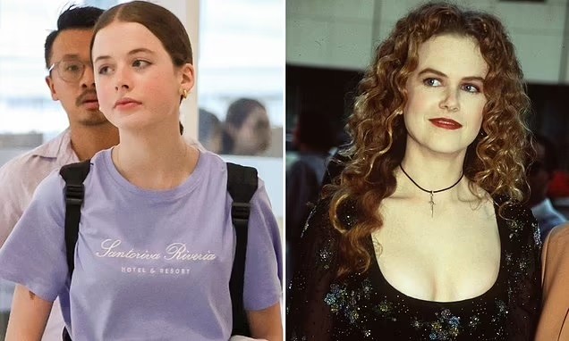 Con gái 13 tuổi được khen là bản sao nhan sắc của diễn viên Nicole Kidman