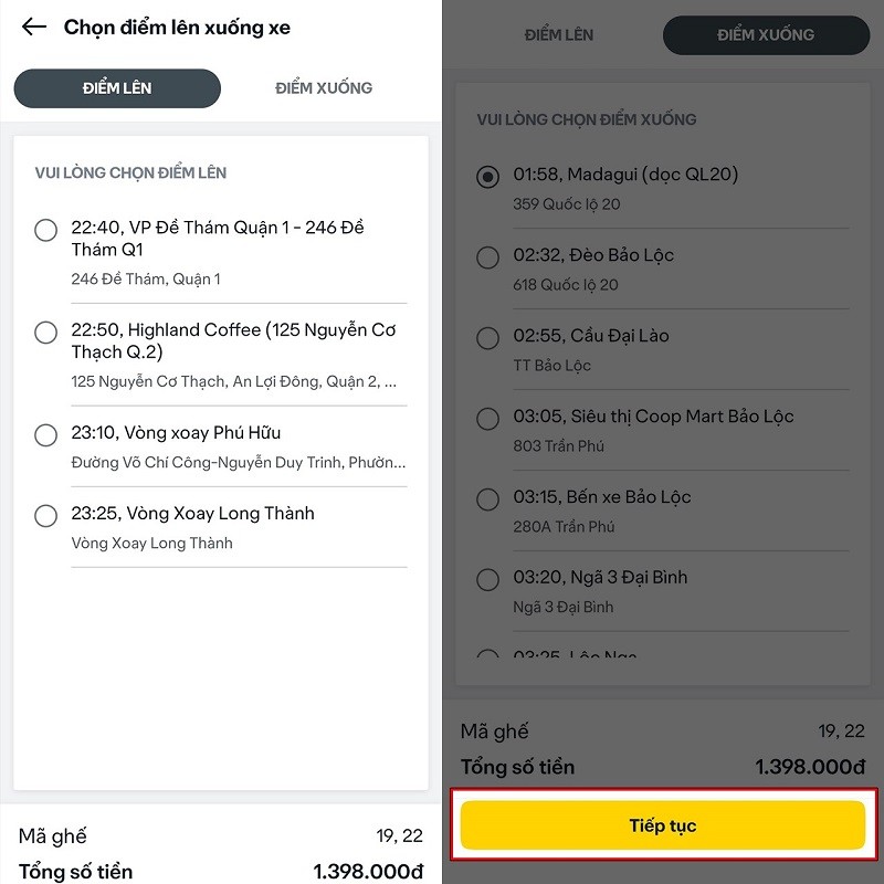 Hướng dẫn đặt vé xe khách online trên Be siêu đơn giản