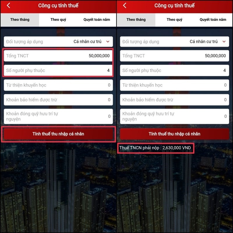 Cách tính thuế thu nhập cá nhân trên eTax Mobile đơn giản, nhanh chóng