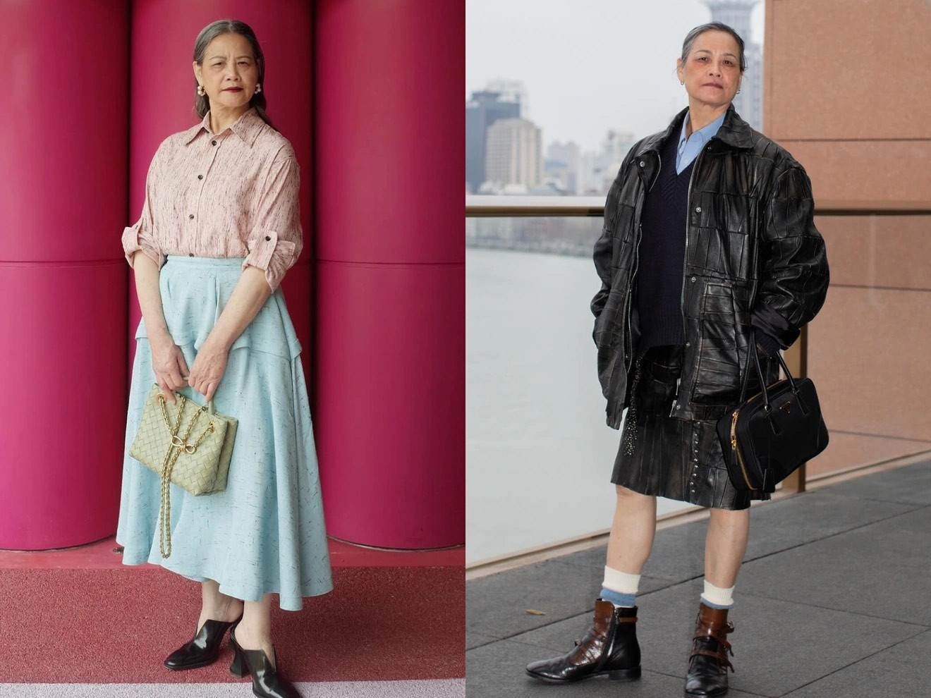 Phong cách thời trang sành điệu của bà Qin (Ảnh: IGNV).