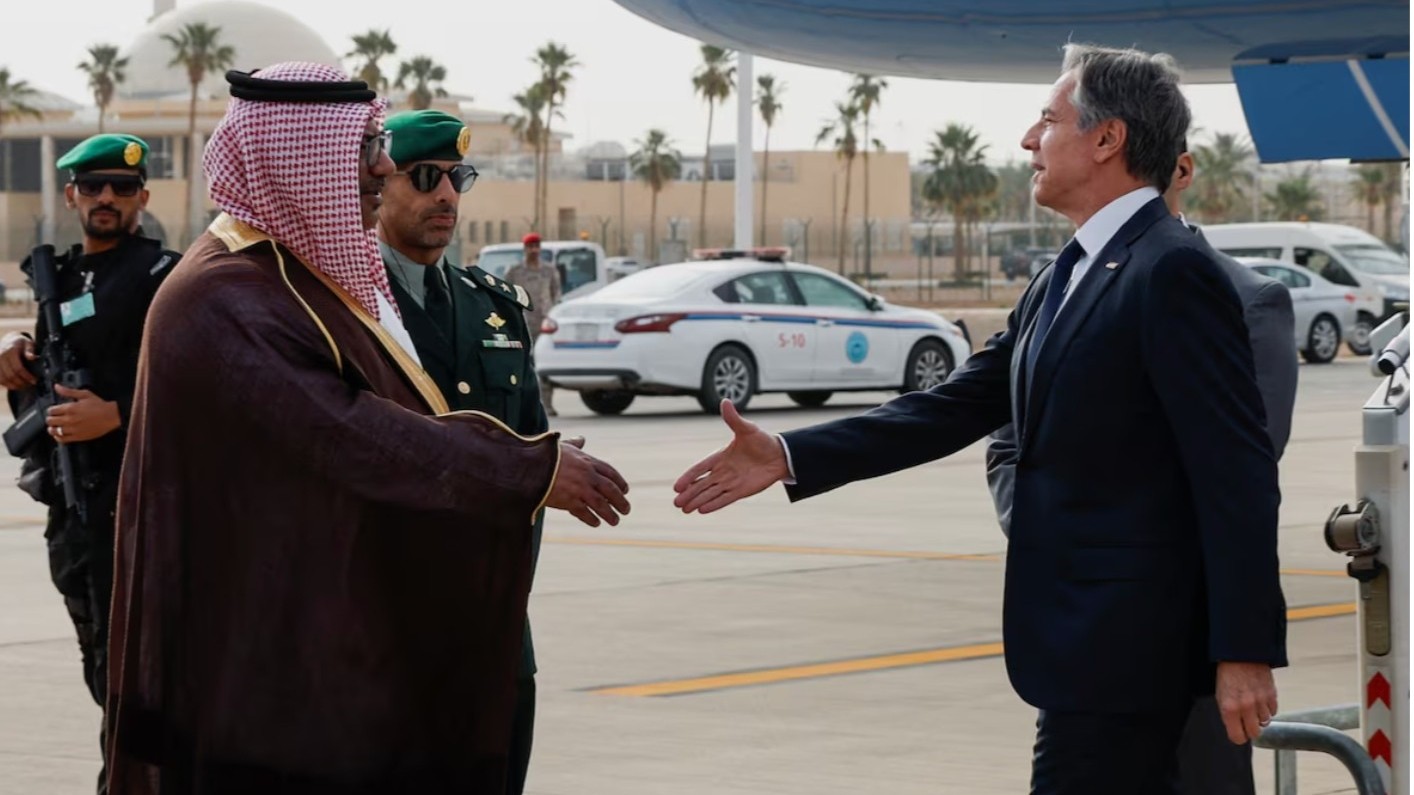 Ngoại trưởng Mỹ, Đức đến Riyadh tìm giải pháp cho ngừng bắn ở Gaza