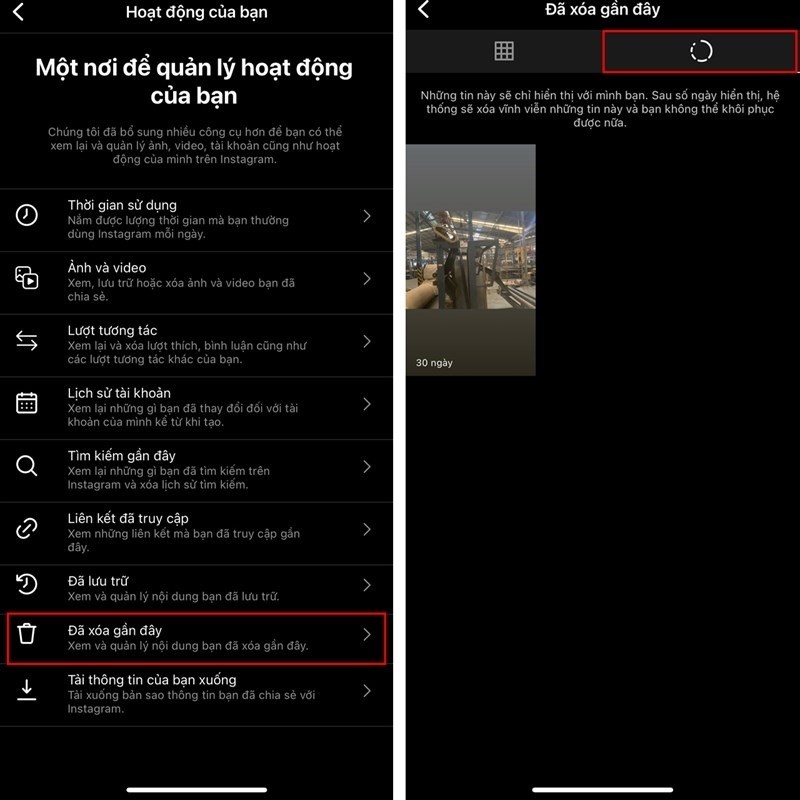 Cách khôi phục story đã xoá trên Instagram với vài thao tác đơn giản
